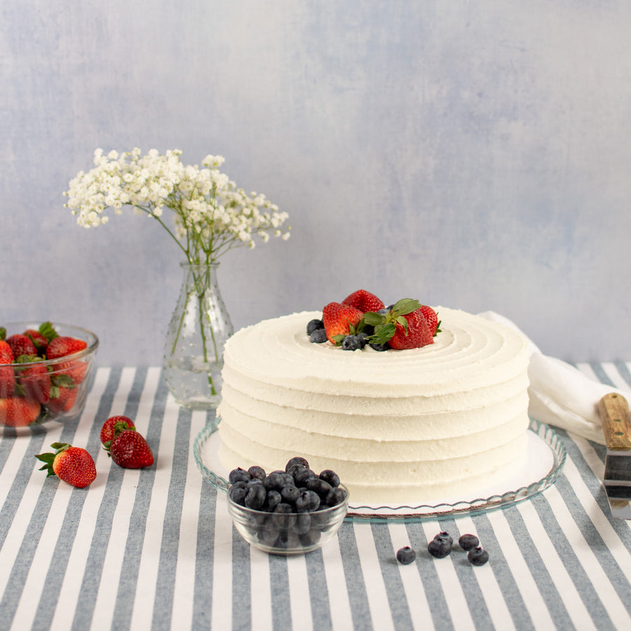 Berries + Cream Cake