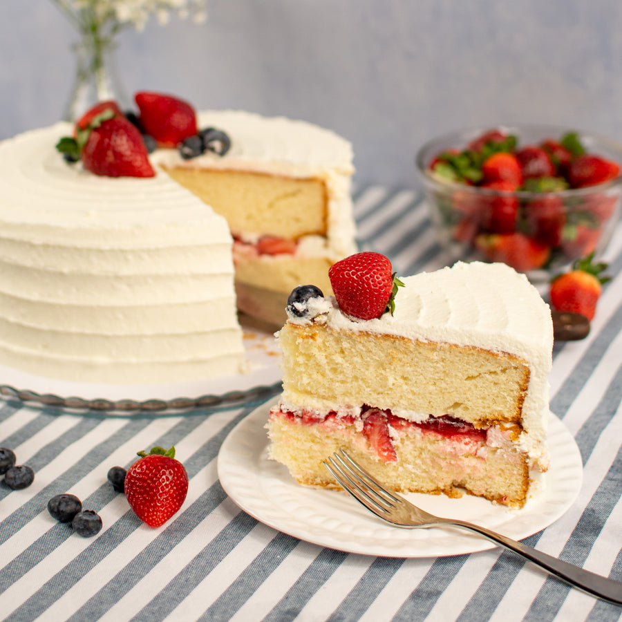 Berries + Cream Cake
