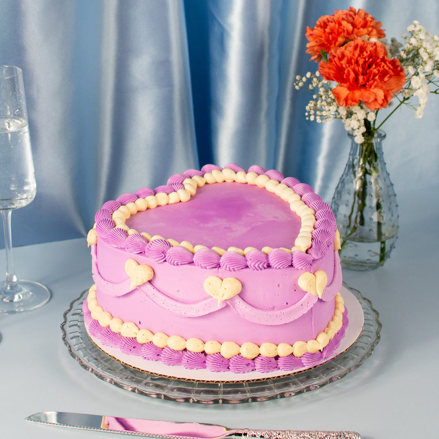 Heart Lambeth Cake