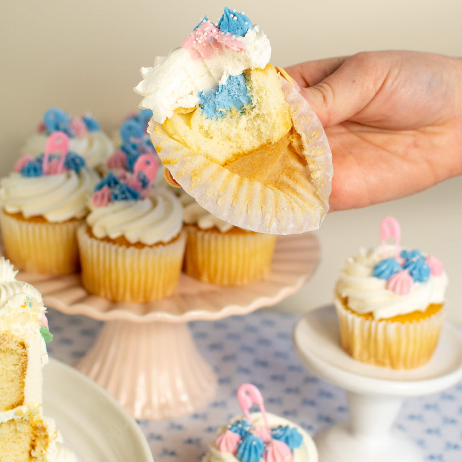 Gender Reveal Cupcake Set