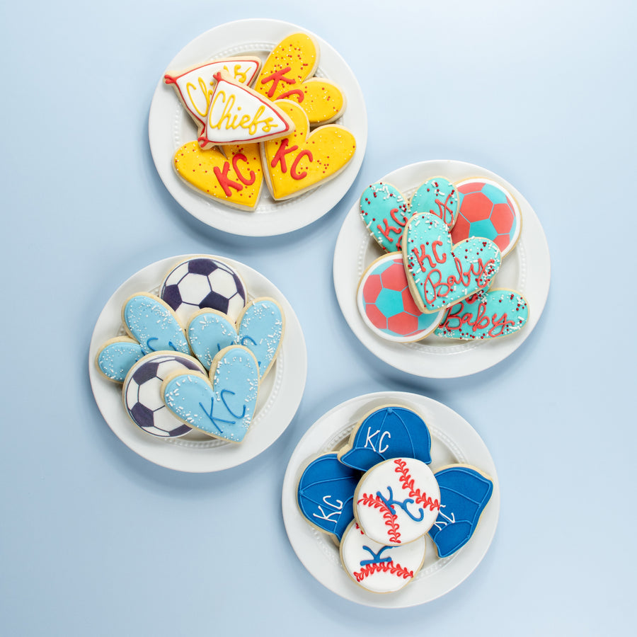 KC Chiefs Royal Iced Cookie Set