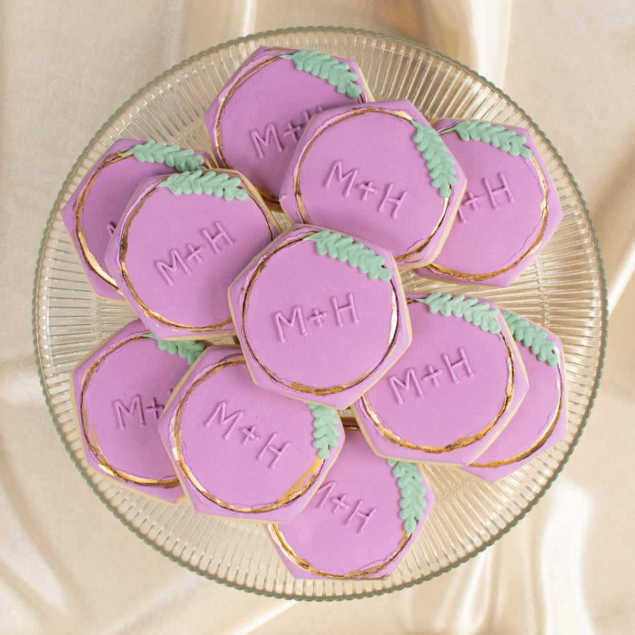Engagement Royal Iced Cookie Set