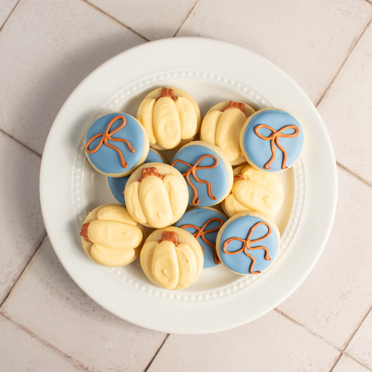 Thanksgiving Mini Royal Iced Cookies