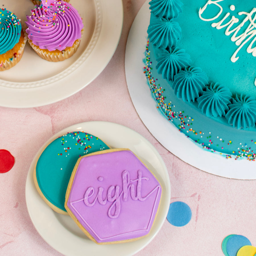 Birthday Sprinkle Royal Iced Cookie Set