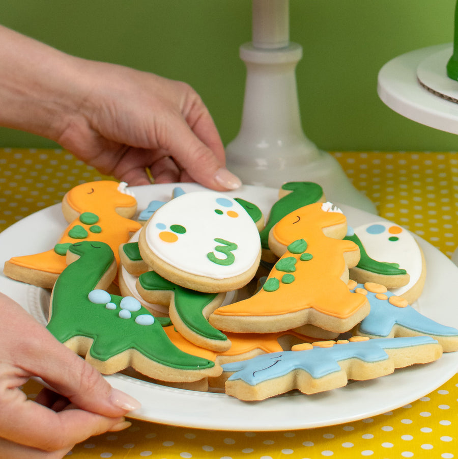 Dino Royal Iced Cookie Set