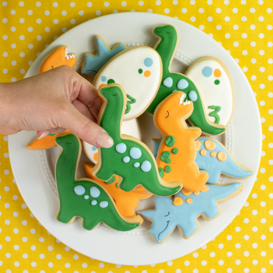 Dino Royal Iced Cookie Set