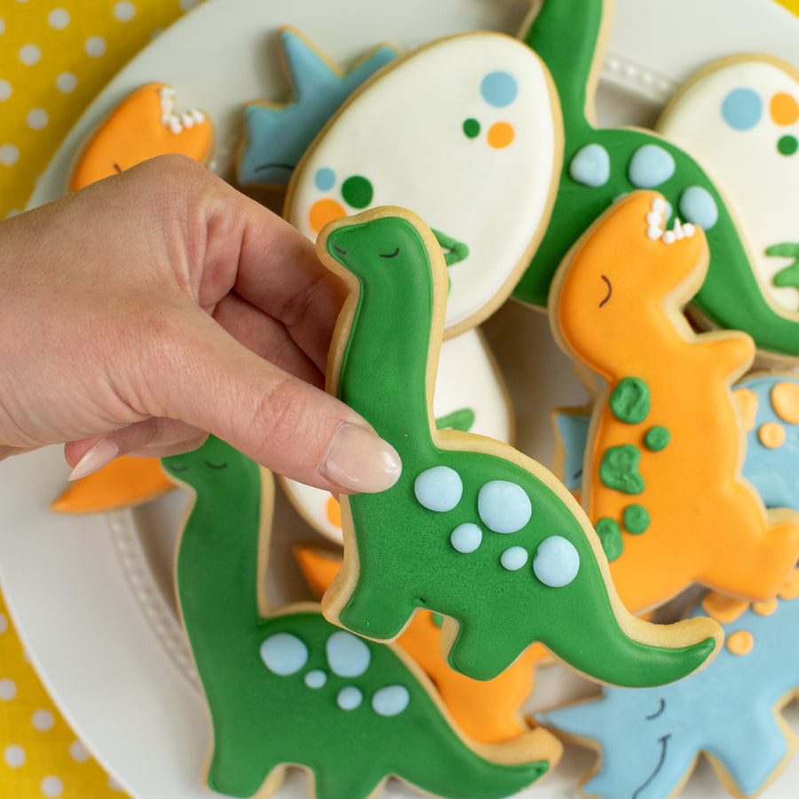 Dino Royal Iced Cookie Set