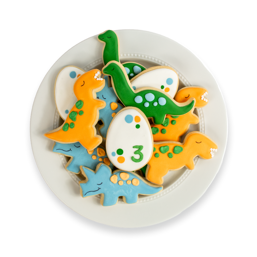 Dino Royal Iced Cookie Set