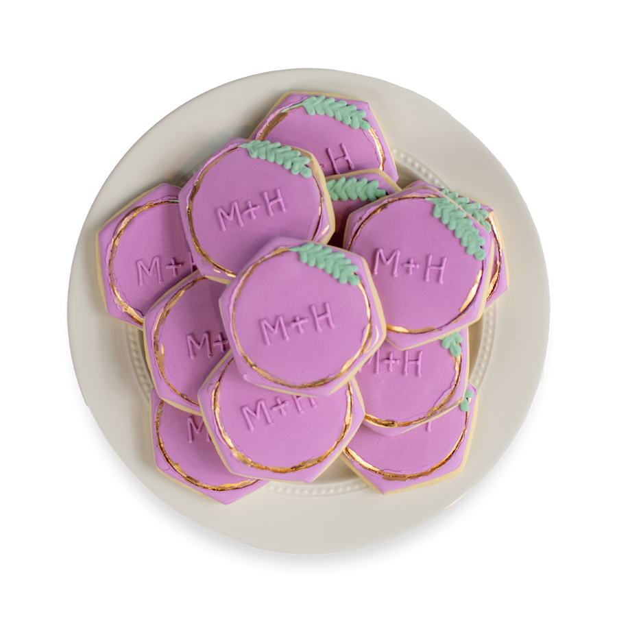 Engagement Royal Iced Cookie Set