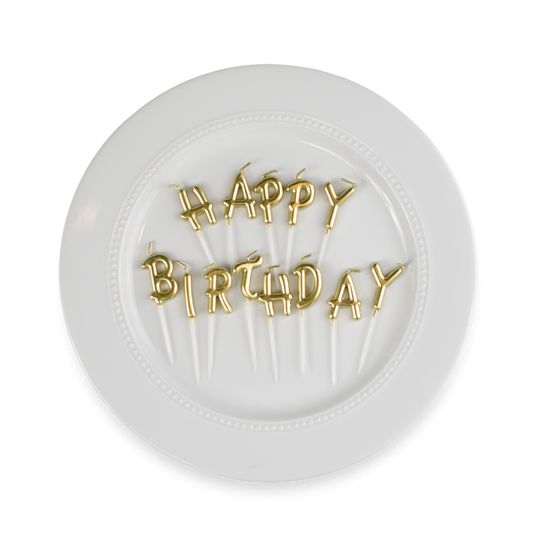Golden Birthday Candles