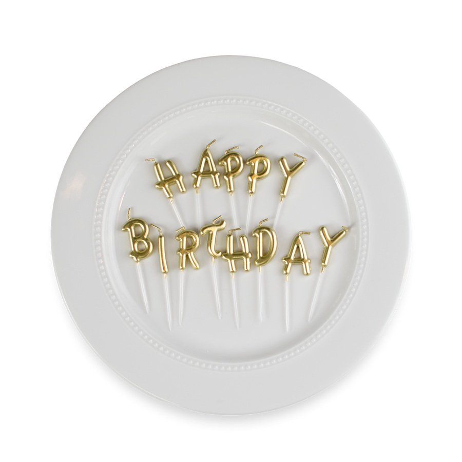 Golden Birthday Candles