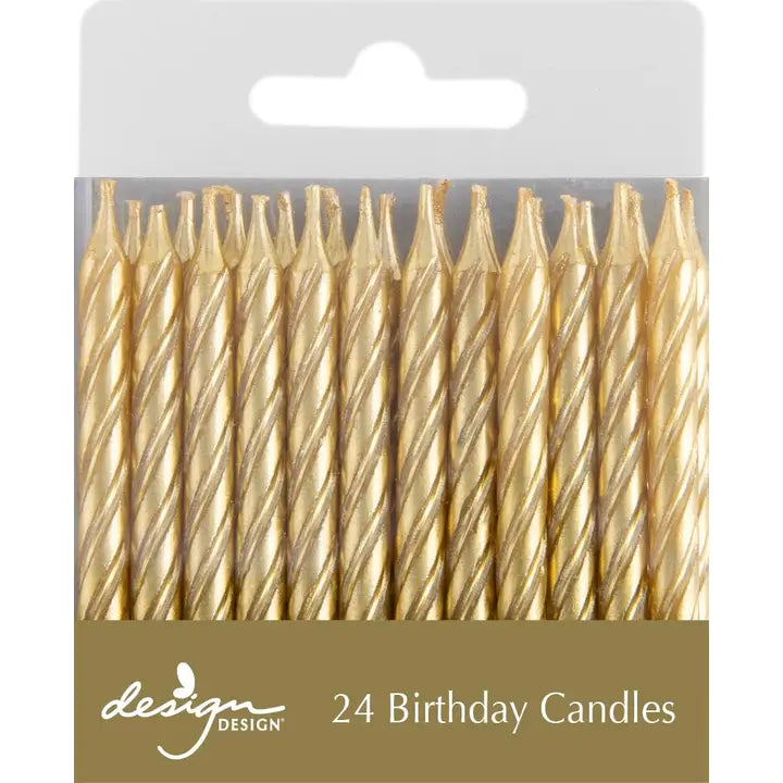 Shiny Metallic Twist Candles