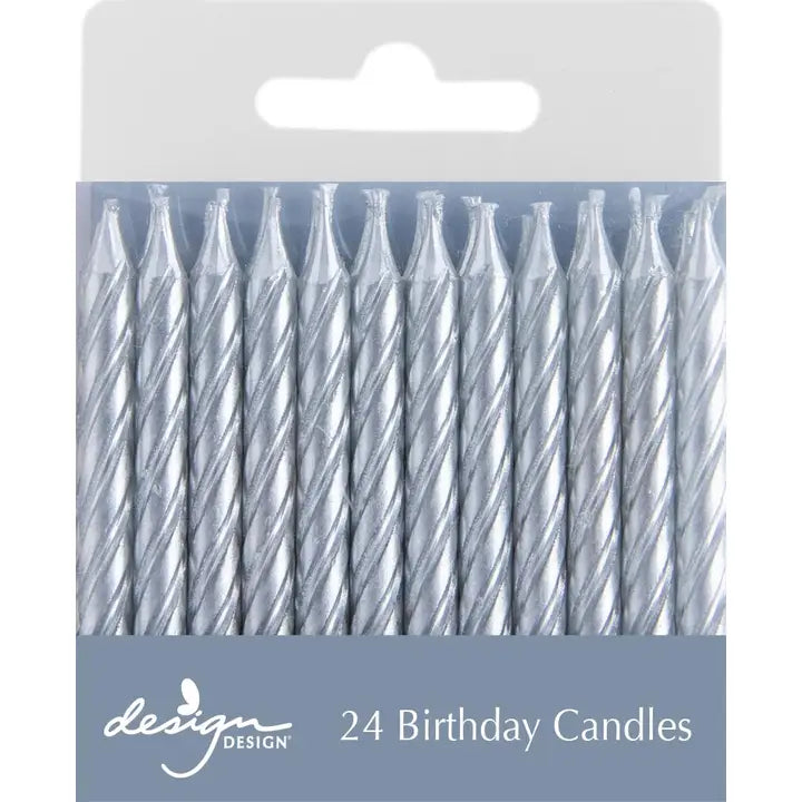 Shiny Metallic Twist Candles
